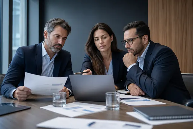 Ambiente empresarial representando garantia e crédito
