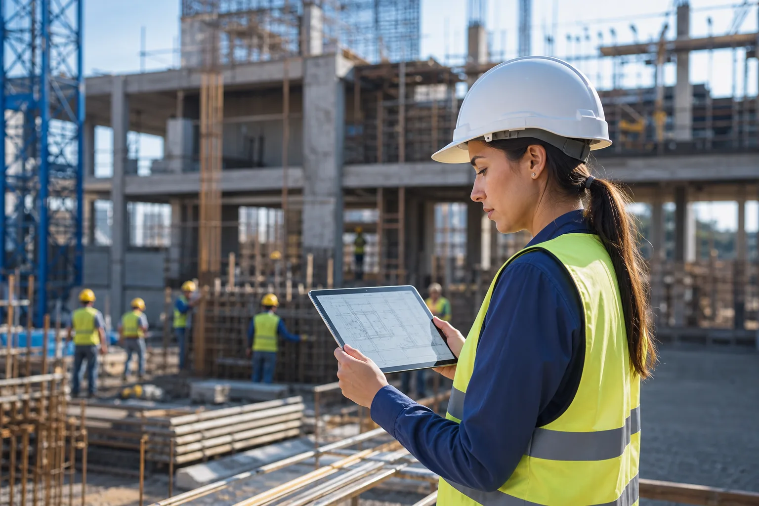 Projeto empresarial representando riscos de engenharia